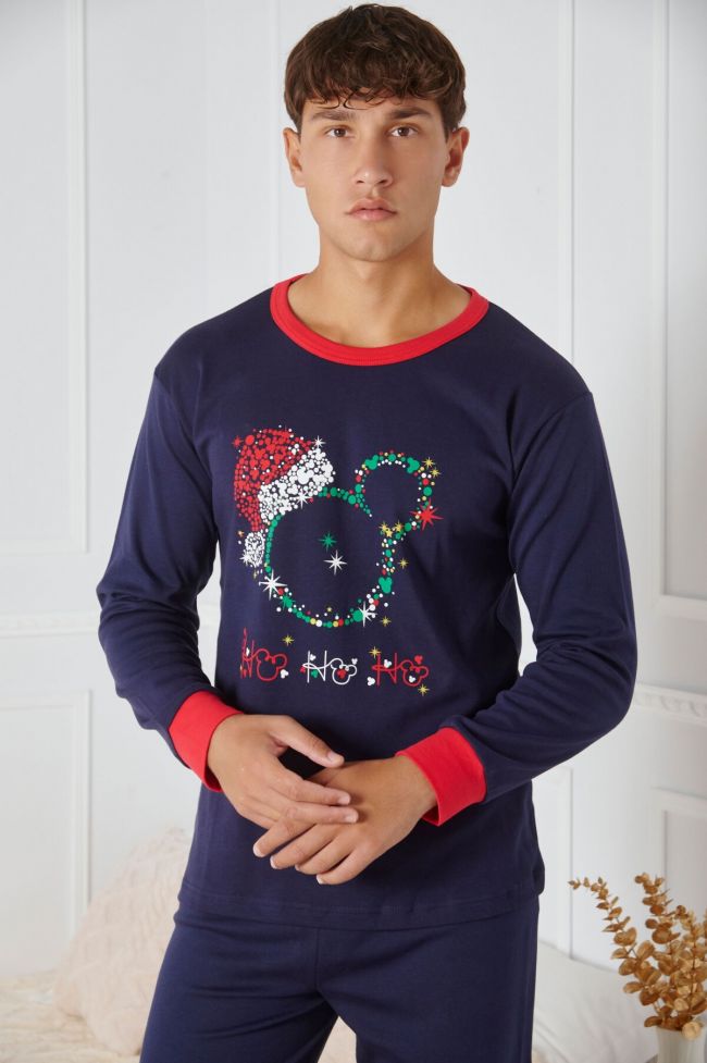 Men's Christmas pajamas with lights design