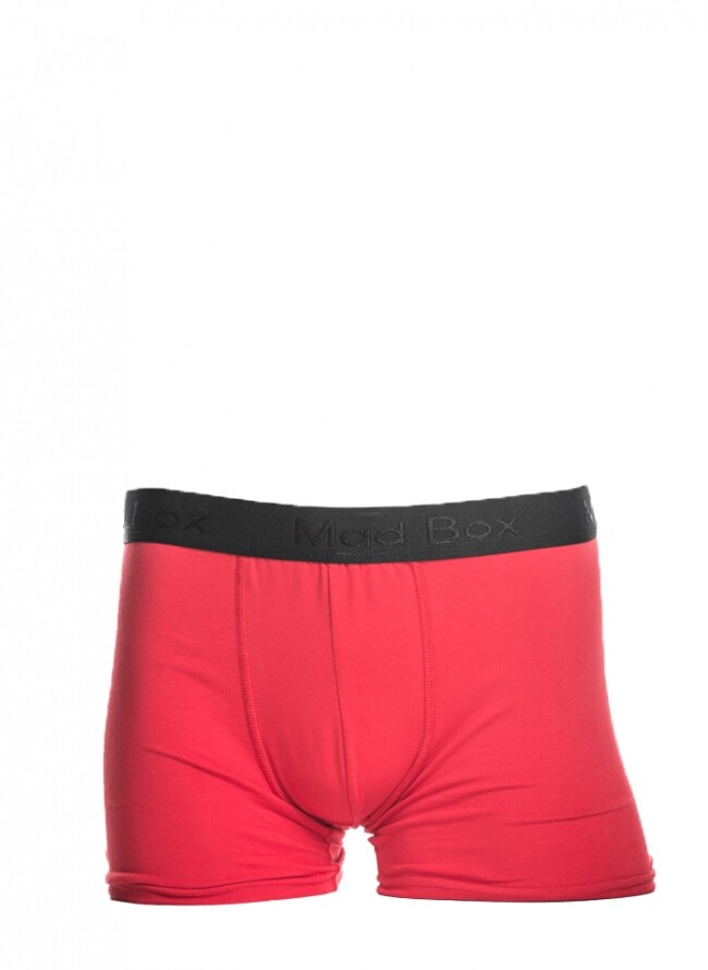 Men's boxer with outer rubber