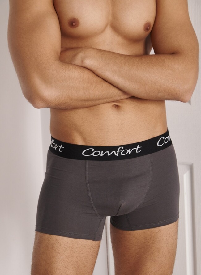 Men's boxer with outer rubber Comfort