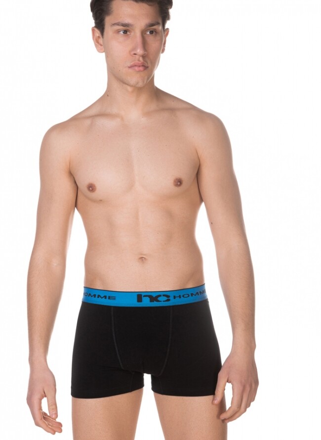 Men's boxer with outer rubber with letters