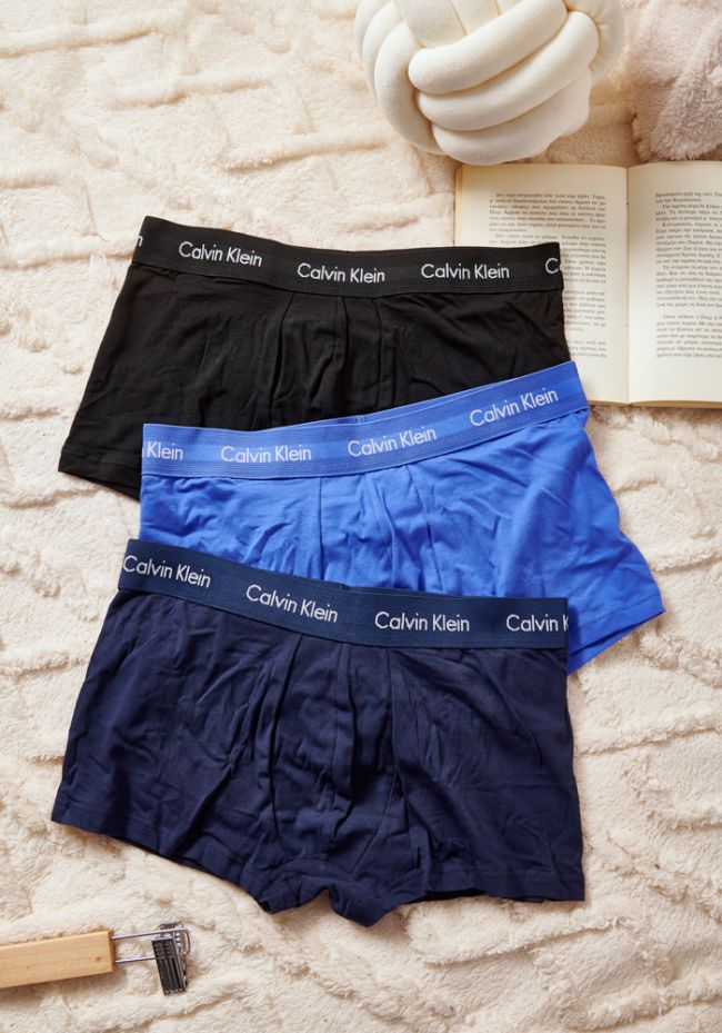 Calvin Klein Ανδρικά Μποξεράκια Μαύρα TRUNK-LOW 3Pack