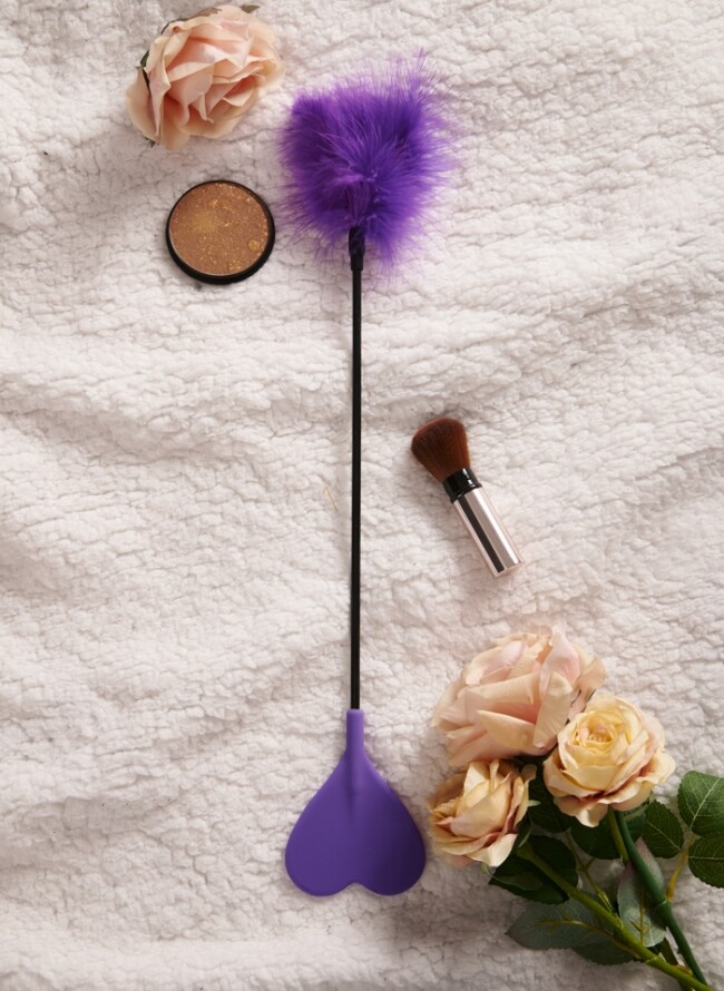 Feather - heart silicone paddle