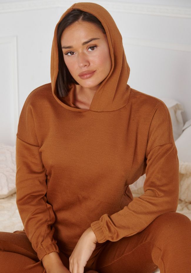 Homewear women's ribbed hoodie