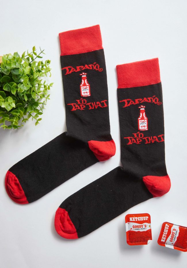 Men's socks with refreshment