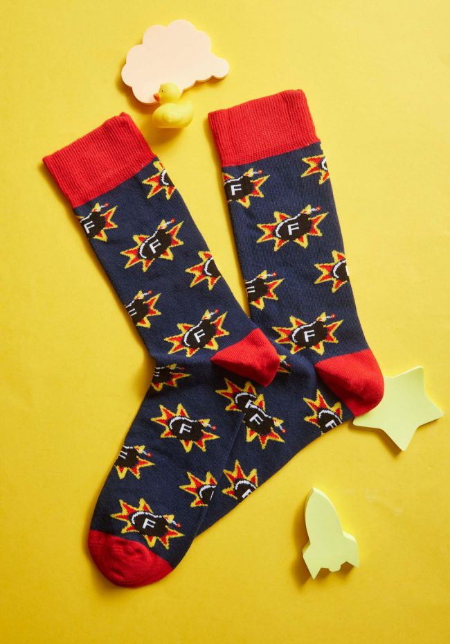 Men's socks with bombs