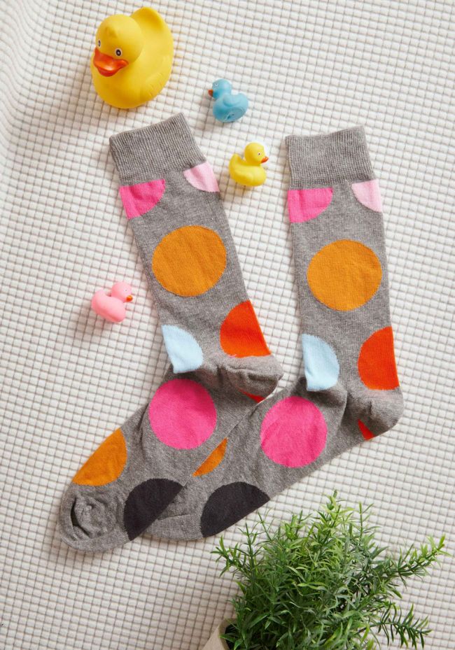 Men's socks with dots