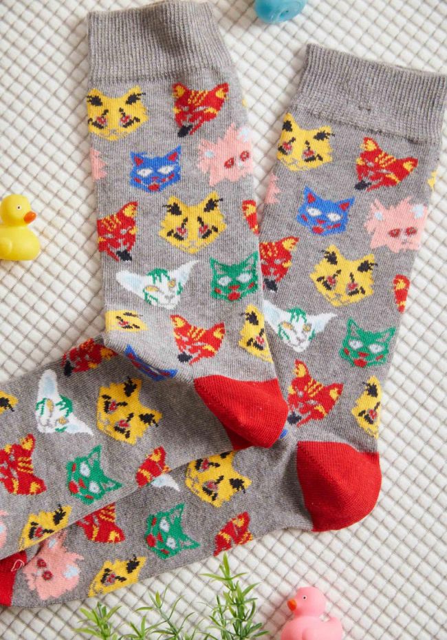 Men's socks with animals