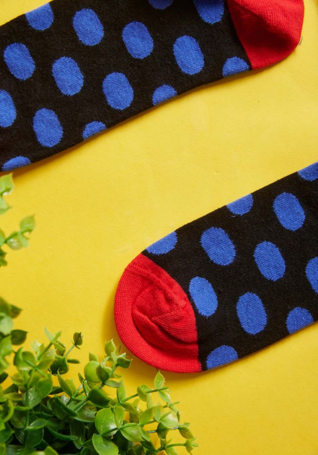 Men's polka dot socks