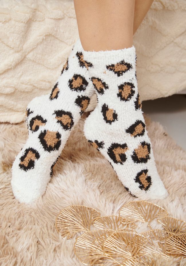 Women's socks women's fleece animal print