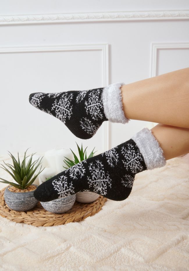 Κάλτσες γυναικείες φλις με γουνάκι