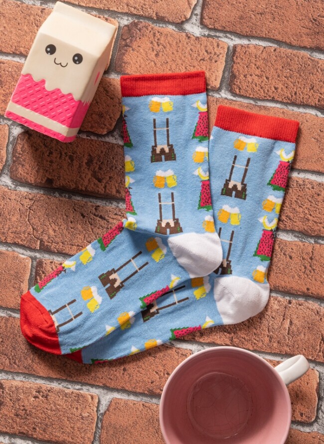 Women's socks with binoculars