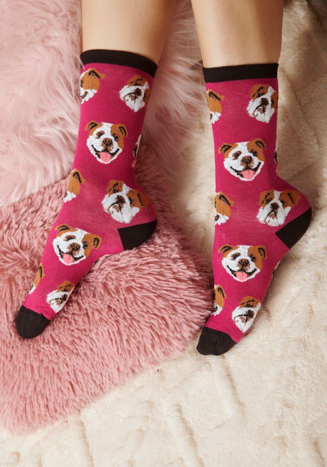 Κάλτσες γυναικείες με σκυλάκια