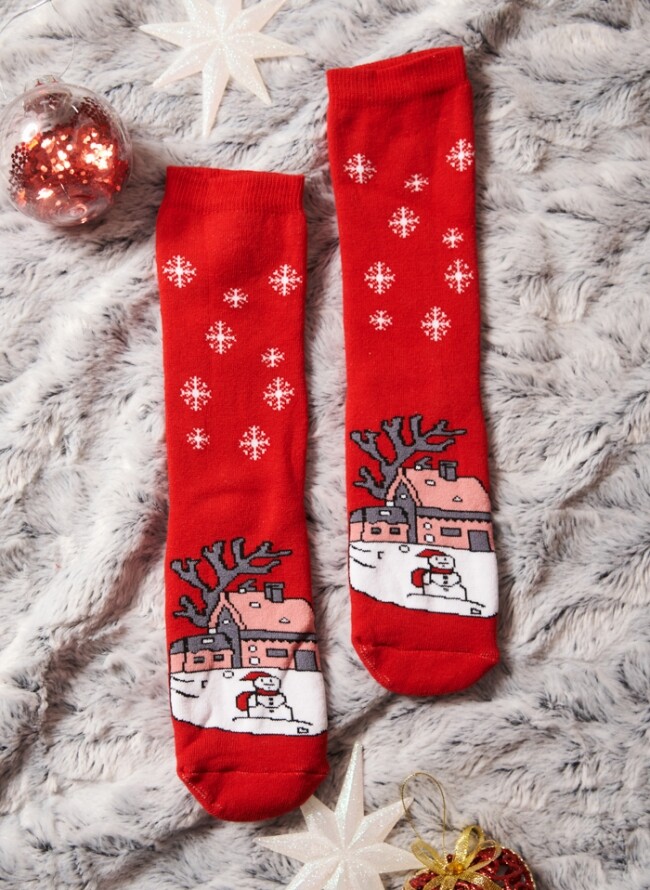 Κάλτσες γυναικείες χριστουγεννιάτικες