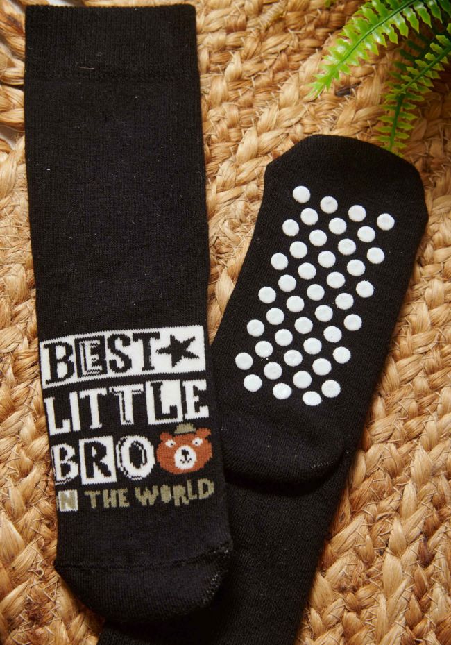 Kάλτσες παιδικές με πατουσάκια και logo best Bro