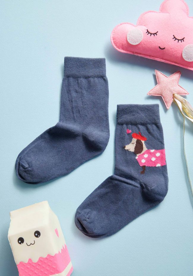 Children's socks with doggie