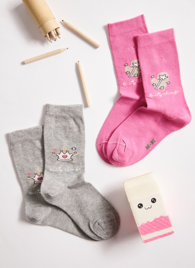 Me-We children's socks economical package of 2 pairs