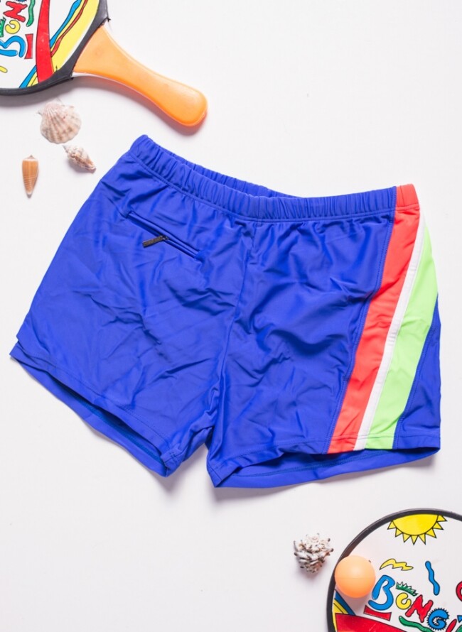 Μαγιό ανδρικό boxer με διχρωμία