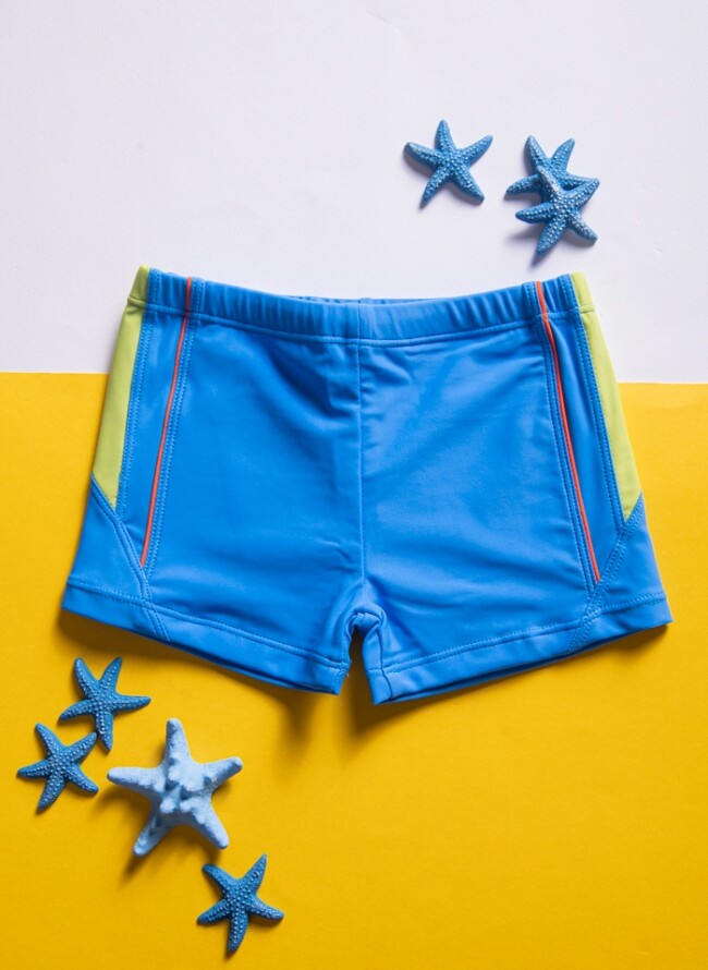 Swimsuit for boy with two colors