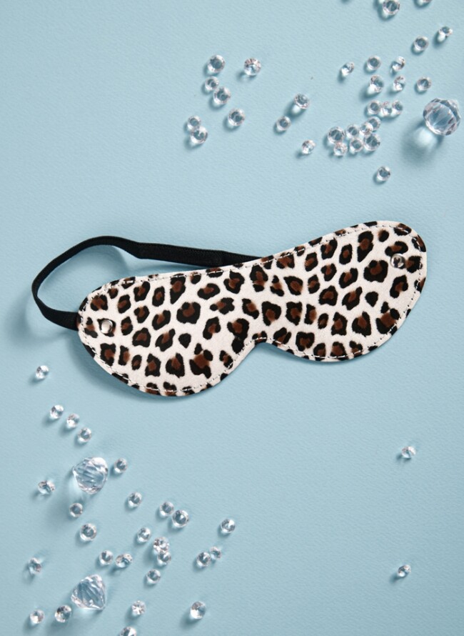 Animal print eye mask