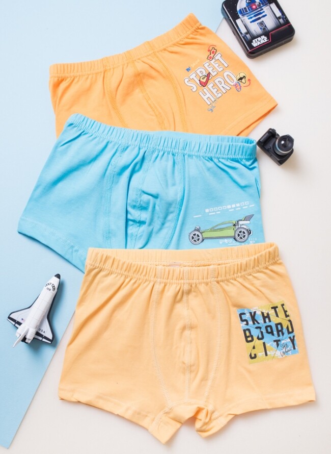 Children's boxers in economical package of 3 pieces