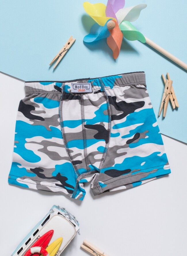 Παιδικό μποξεράκι army print
