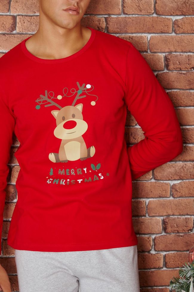 Pajama Men's Christmas with reindeer