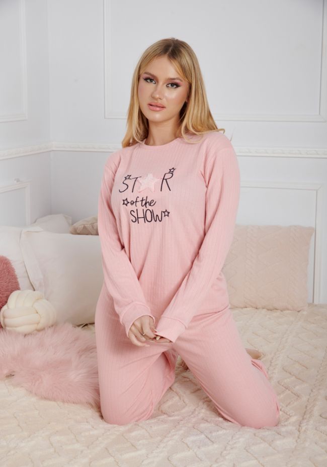 Women's Pajama with logo and fluffy star