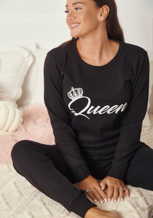 Πιτζάμα γυναικεία με logo Queen
