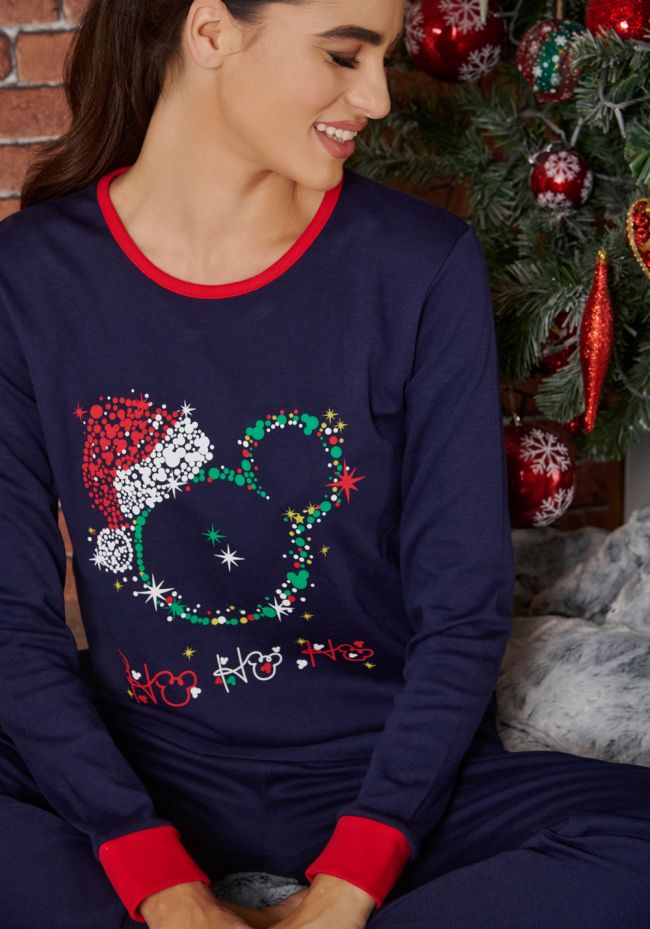 Women's Christmas pajama with lights design