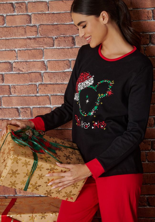 Women's Christmas pajama with lights design