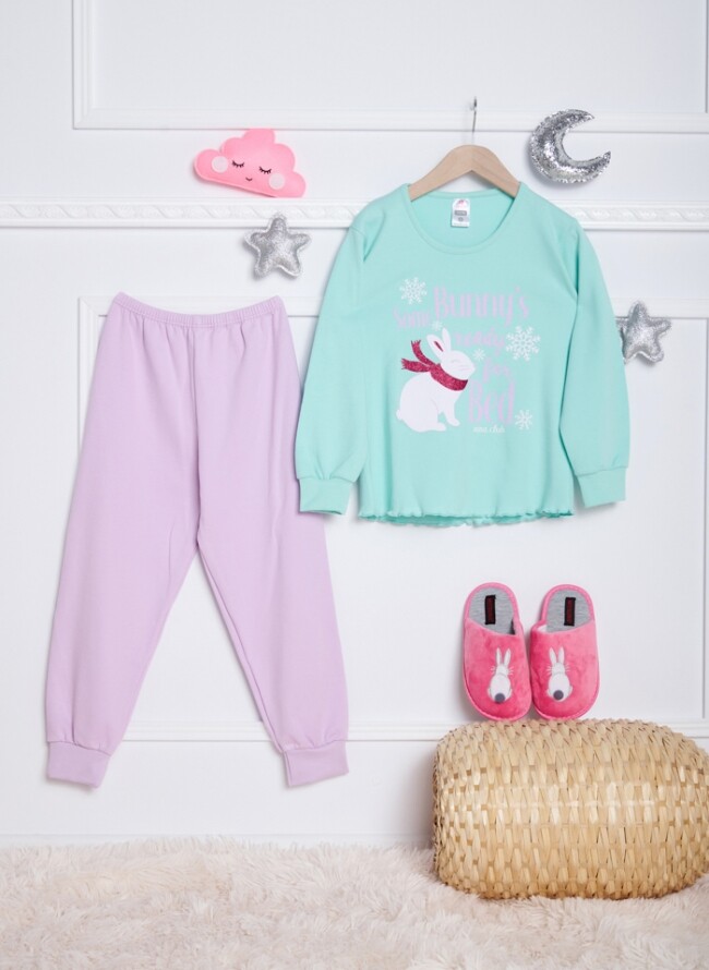 Children's pajamas with bunny and logo