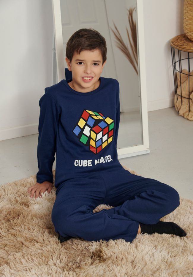 Πιτζάμα παιδική με κύβο του Rubik