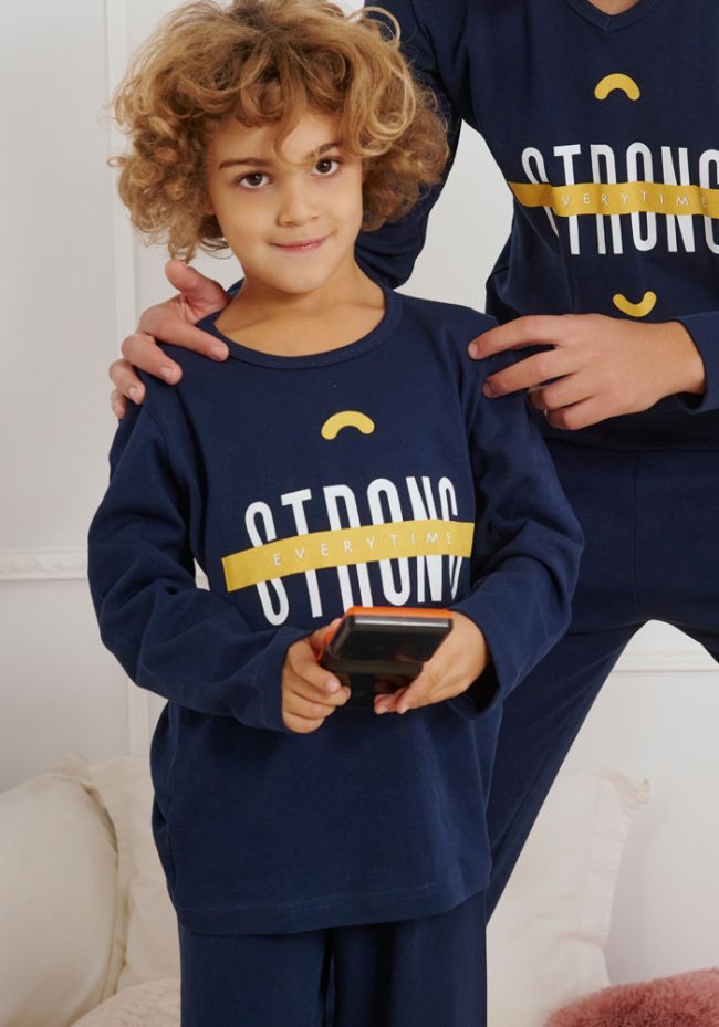 Pajamas for kids with STRONG logo