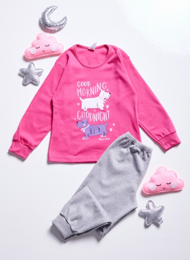 Children's pajamas with a dog