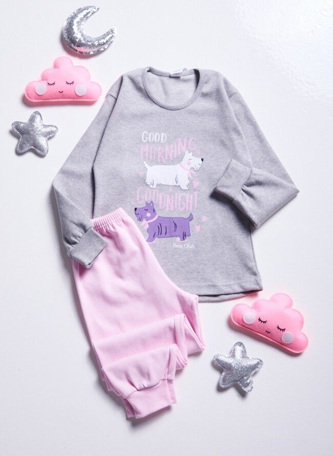 Children's pajamas with a dog