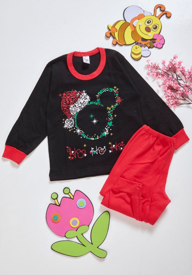 Children's Christmas pajama with lights design