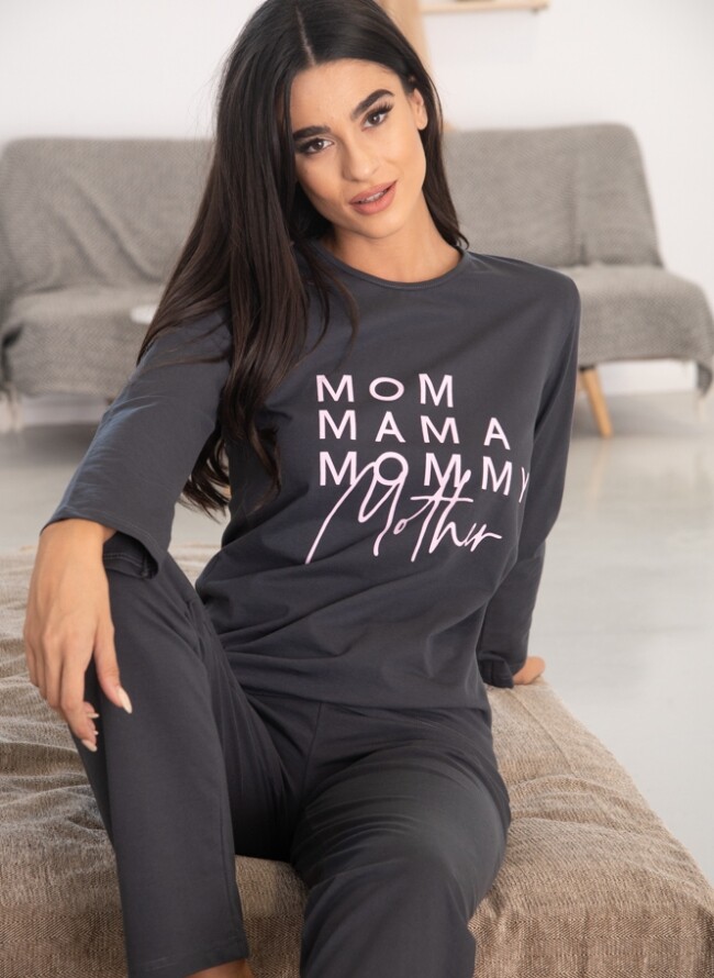 Πιτζάμα γυναικεία με γράμματα Mommy