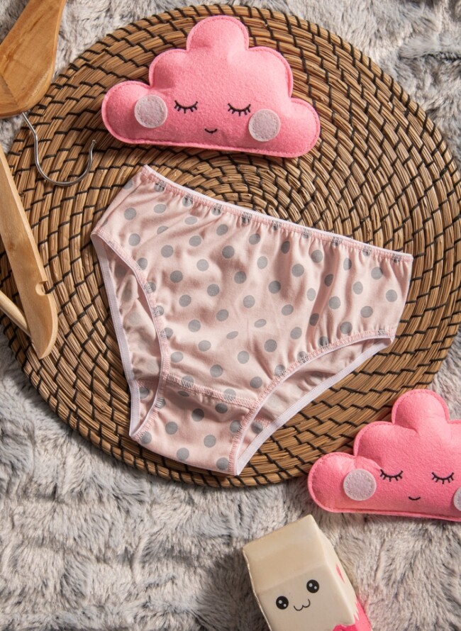 Children's polka dot panties