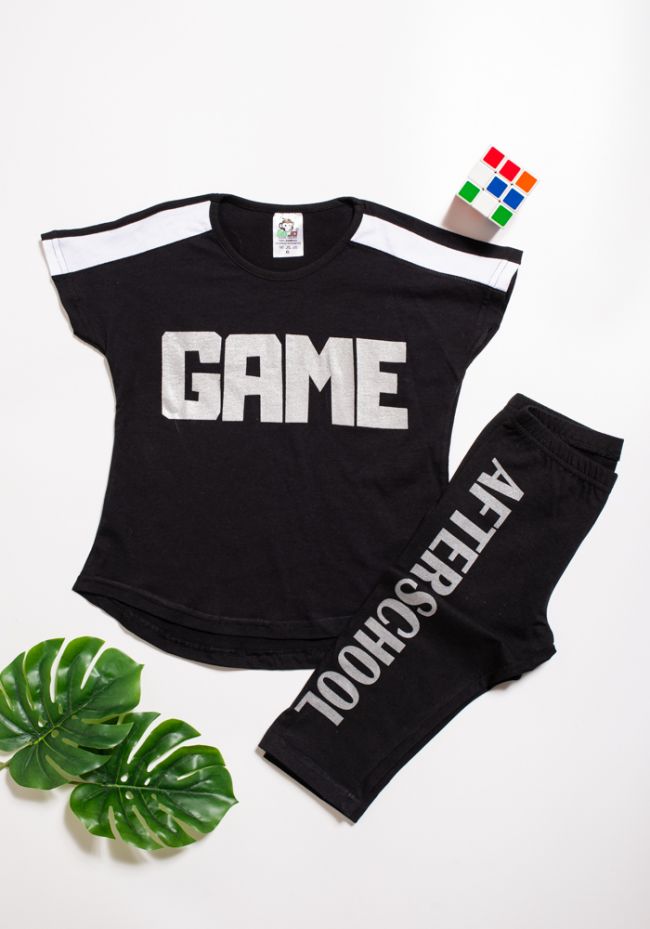 Children's GAME set with capri pants