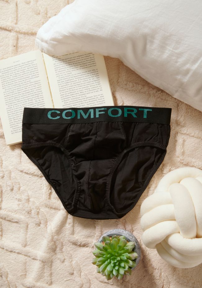 Σλιπ ανδρικό με εξωτερικό λάστιχο με logo Comfort