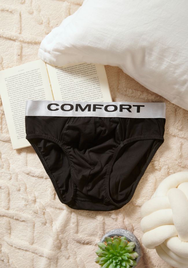 Σλιπ ανδρικό με εξωτερικό λάστιχο με logo Comfort