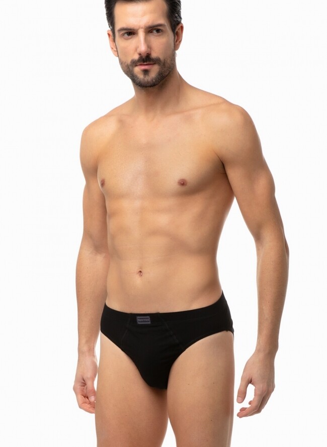 Men's sporties briefs with inner rubber in economical package of 3 pieces 90-23027