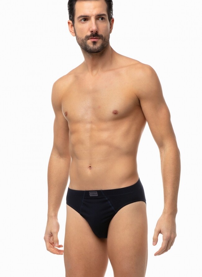 Men's sporties briefs with inner rubber in economical package of 3 pieces 90-23027