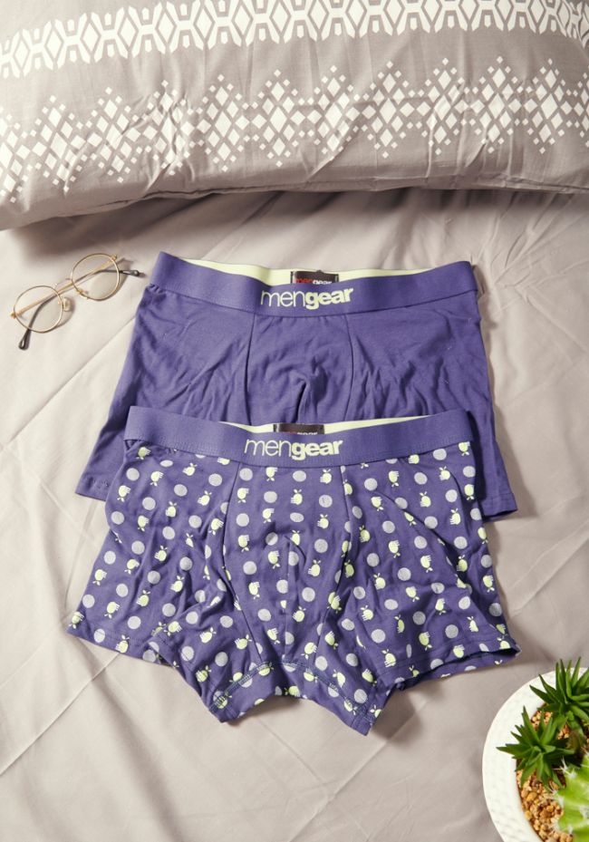 Minerva Mengear Lemon Dots Ανδρικό Boxer οικονομική συσκευασία 2 τεμαχίων 96-29472