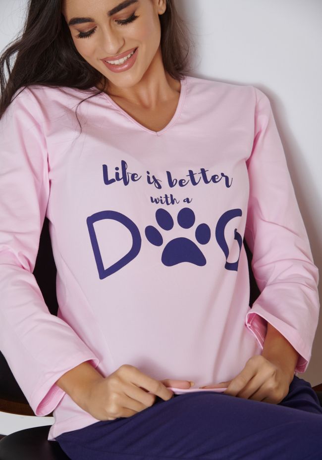 Pajama Women's with Dogs and Logo